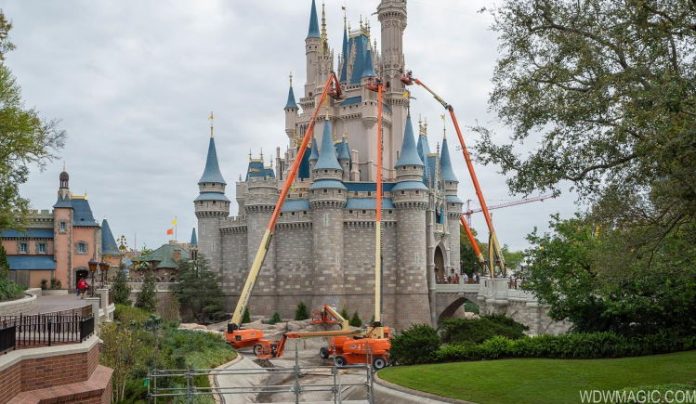 Cranes at Cinderella Castle