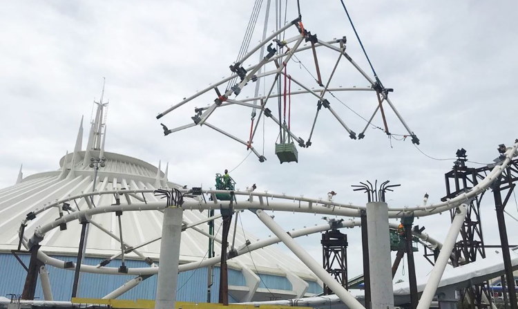 TRON Coaster Canopy Installation