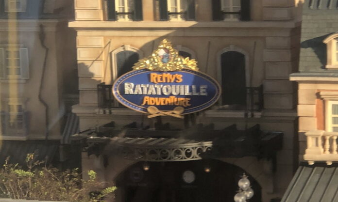 Remy's Ratatouille Adventure sign