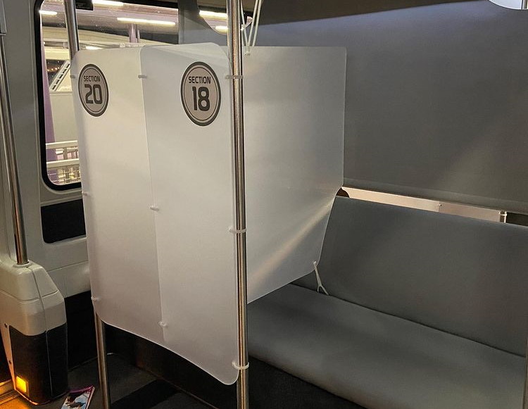 Dividers in Monorail Cabins