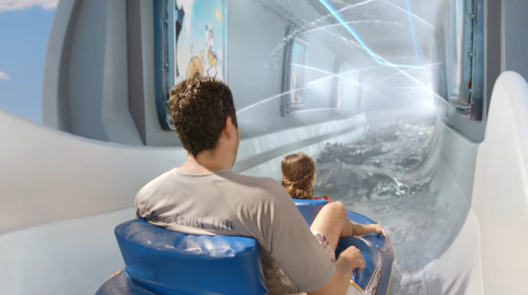 AquaMouse Water Slide on the Disney Wish