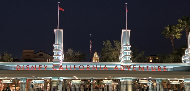 Entrance of Disney California Adventure