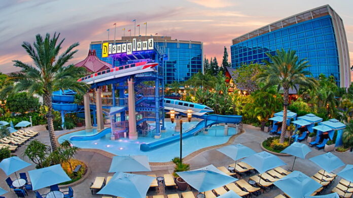 Pool at the Disneyland Hotel