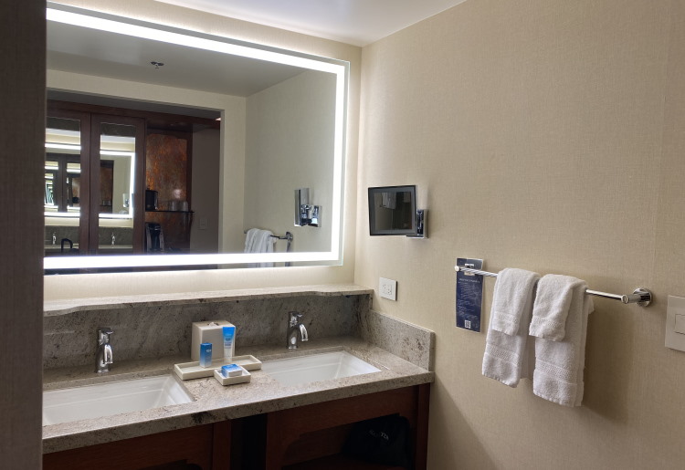 Bathroom at the Grand Californian Hotel