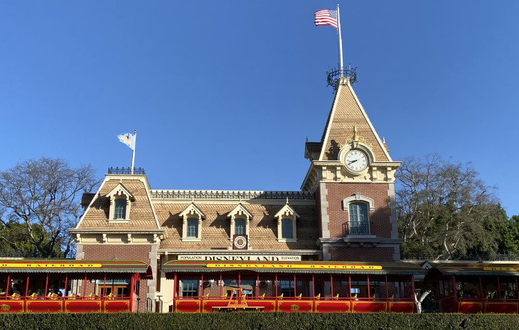 Disneyland train station.