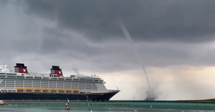 Waterspout at Castaway Cay