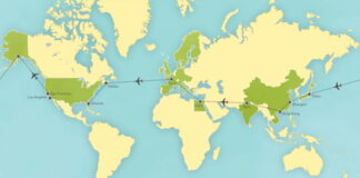 Adventures by Disney Private Jet Map