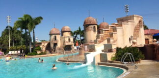 Pool at Disney's Caribbean Beach Resort.