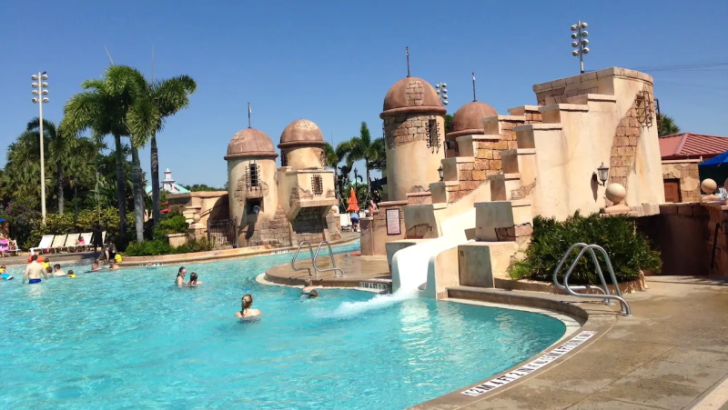 Pool at Disney's Caribbean Beach Resort.