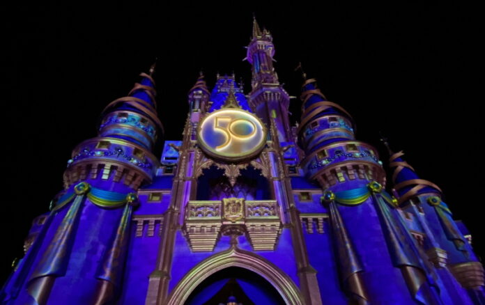 Cinderella Castle 50th Anniversary at the Magic Kingdom.
