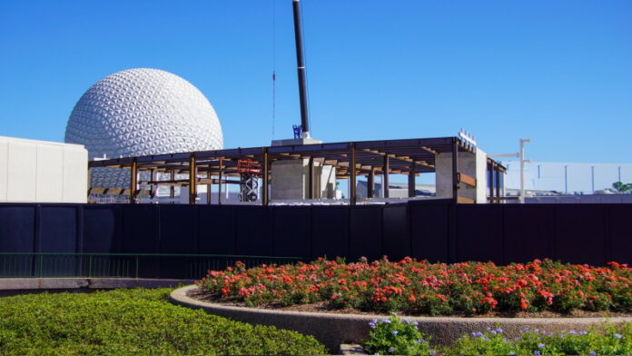 Construction of CommuniCore Hall at EPCOT.