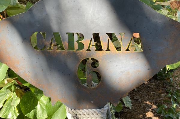 Castaway Cay Cabana Sign.