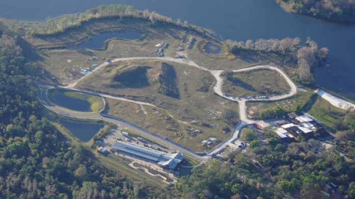 Aerial of the site of Reflections: A Disney Lakeside Lodge.