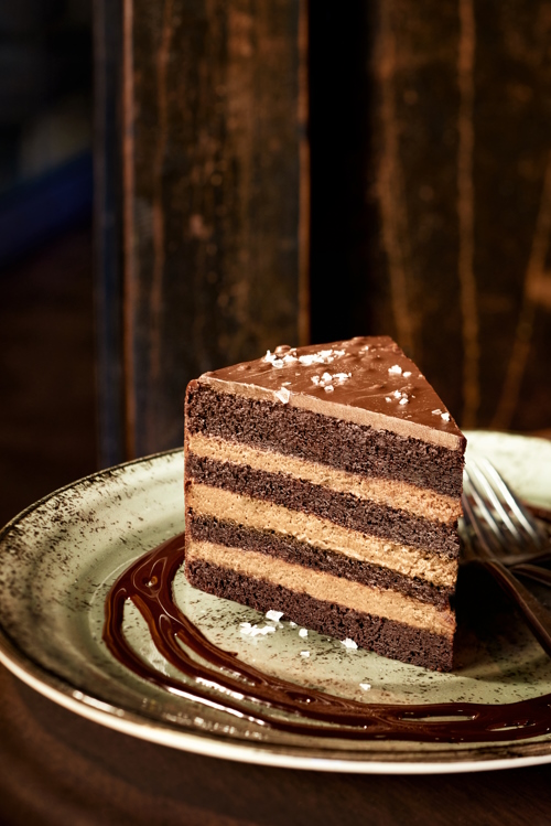 In-The-Dark Ultimate Chocolate Layer Cake at The Edison.