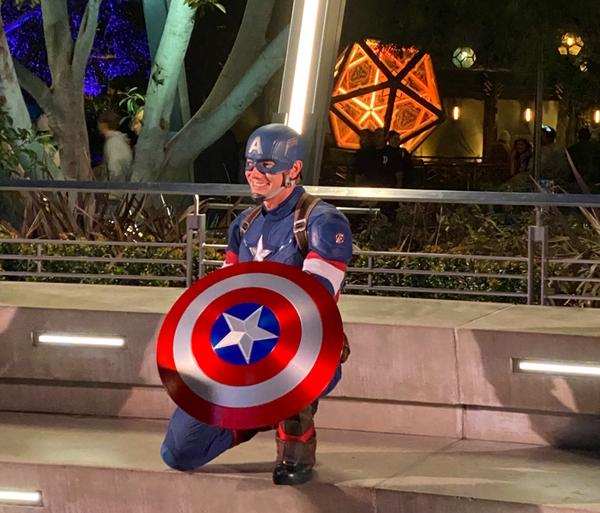 Captain America at Disney California Adventure.