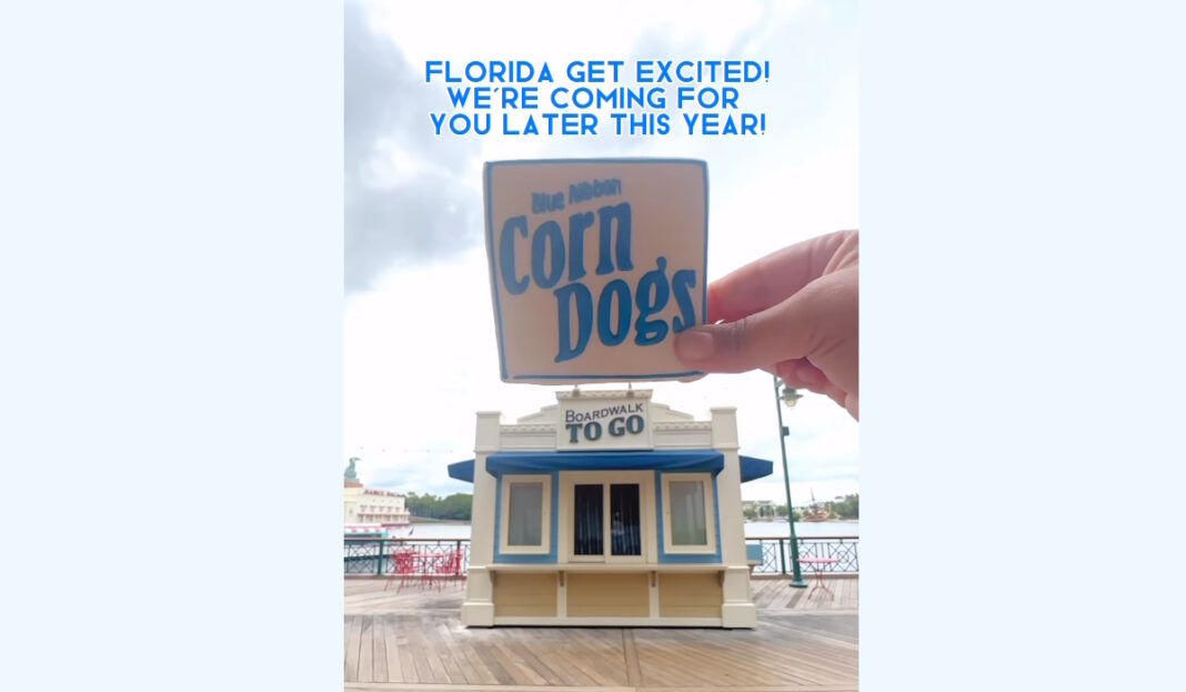 Blue Ribbon Corn Dogs Coming to Disney's BoardWalk - Notes from Neverland