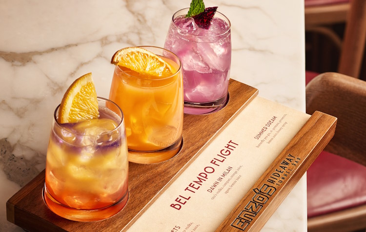 New cocktails for Summer 2023 at Enzo's Hideaway at Disney Springs.
