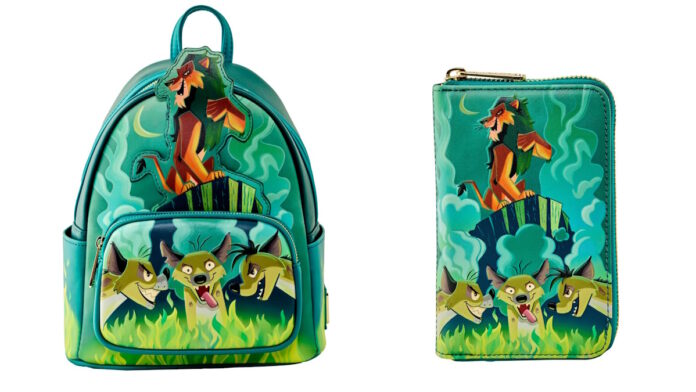 Lion King Villains Loungefly Backpack and Wallet.