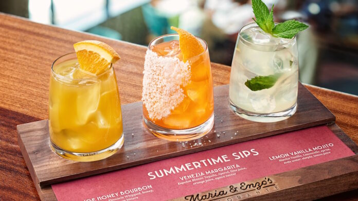 New cocktails for Summer 2023 at Maria & Enzo's at Disney Springs.