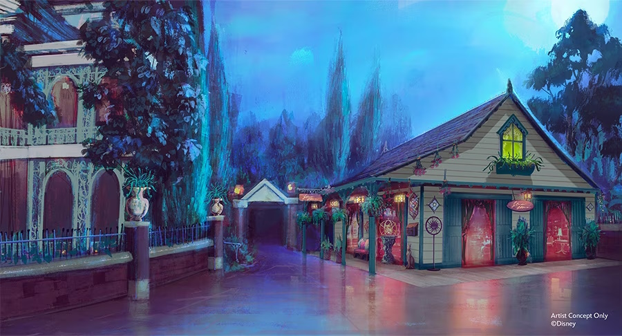 New gift shop at the Haunted Mansion.
