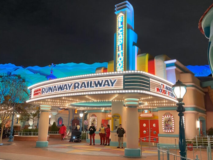 Mickey & Minnie's Runaway Railway at Disneyland.