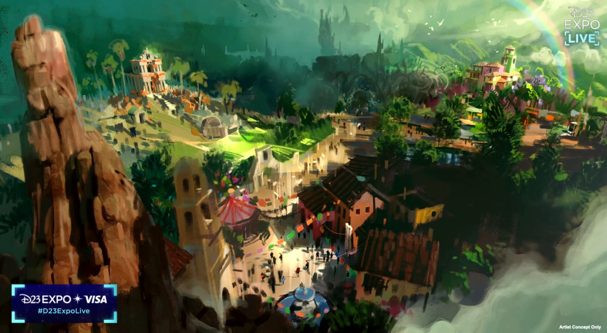 Concept art for potential plans at Magic Kingdom.