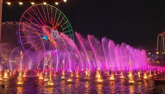 'World of Color - ONE' show at Disney California Adventure.