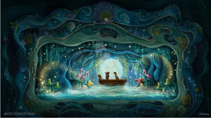 Concept art of new 'Little Mermaid' stage show at Disney's Hollywood Studios.