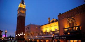 Exterior of Tutto Italia restaurant at EPCOT.