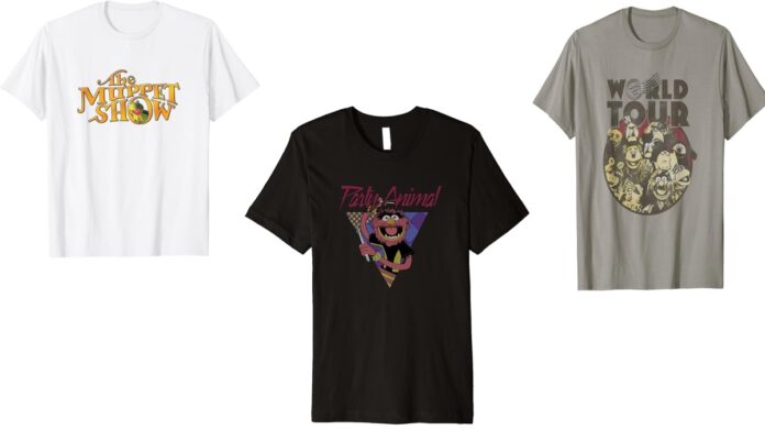 'The Muppets' retro style t-shirts.