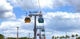 The Disney Skyliner at Disney's Hollywood Studios.