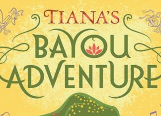 Logo for Tiana's Bayou Adventure at Magic Kingdom.