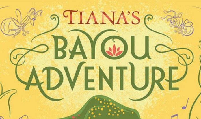 Logo for Tiana's Bayou Adventure at Magic Kingdom.
