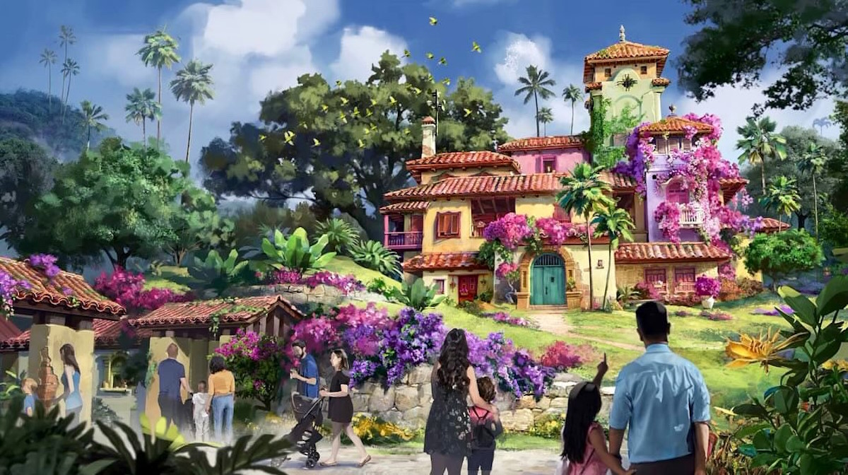 New concept art depicting 'Encanto' attraction at Animal Kingdom.