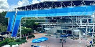 Test Track construction at EPCOT.