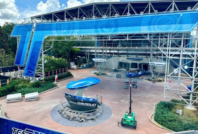 Test Track construction at EPCOT.