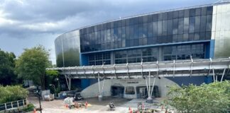 Test Track canopy completely removed at EPCOT.