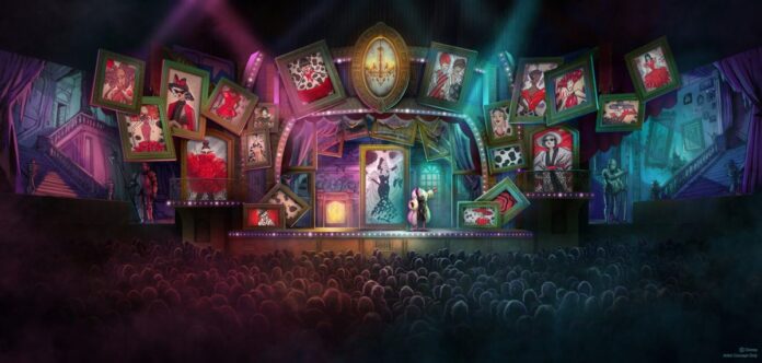 Concept art for villains show at Hollywood Studios.