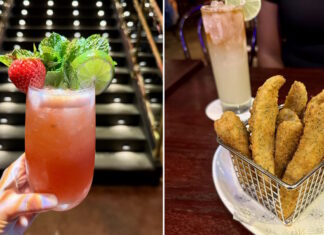 Happy Hour menu items at The Edison.