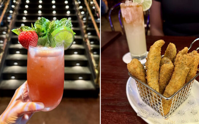 Happy Hour menu items at The Edison.