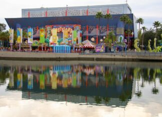 The Simpsons ride at Universal Studios Orlando.