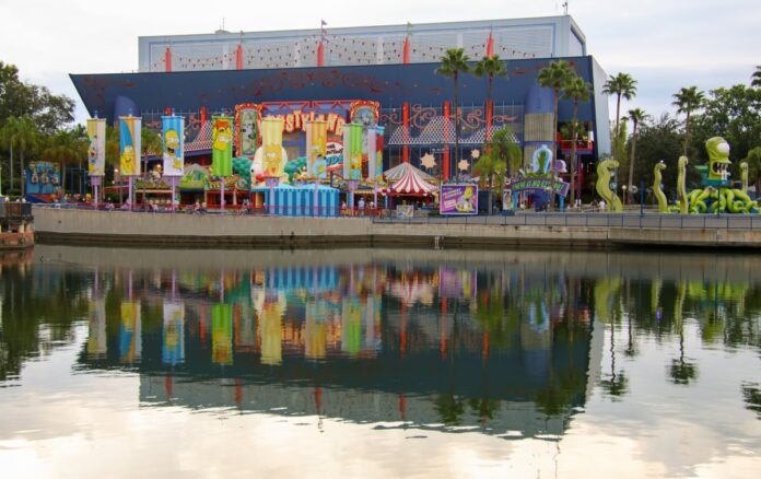 The Simpsons ride at Universal Studios Orlando.