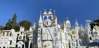 Exterior of "it's a small world" ride at Disneyland Park.