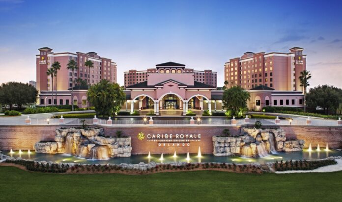 Exterior of the Caribe Royale Orlando resort.