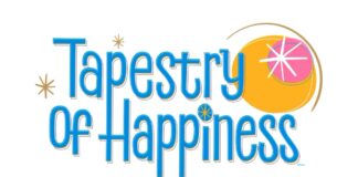 Logo for 'Tapestry of Happiness' projection show at Disneyland.