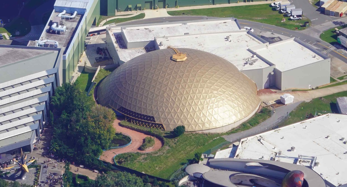 Aerial view of the Wonders of Life Pavilion at EPCOT.