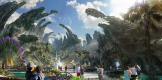 Concept art of Avatar experience at Disney California Adventure.