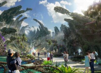 Concept art of Avatar experience at Disney California Adventure.