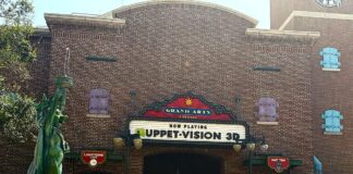 Exterior of the Muppet Vision 3D Theatre.