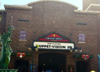 Exterior of the Muppet Vision 3D Theatre.
